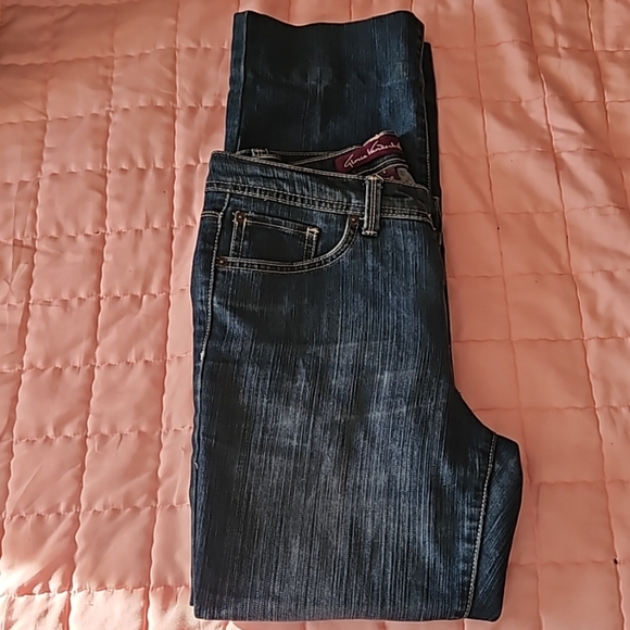 8 2009Gloria Vanderbilt Glenna in indigo  dark wash embroidered rare find - Picture 1 of 11